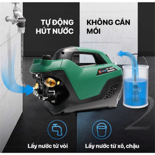 Máy xịt rửa xe Xpower RX-3S 3800W,Có chỉnh áp dùng vệ sinh máy lạnh - tặng kèm bình bọt tuyết