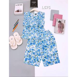 bộ tole lanh vnxk quần lừng áo cánh tiên có bèo ngực