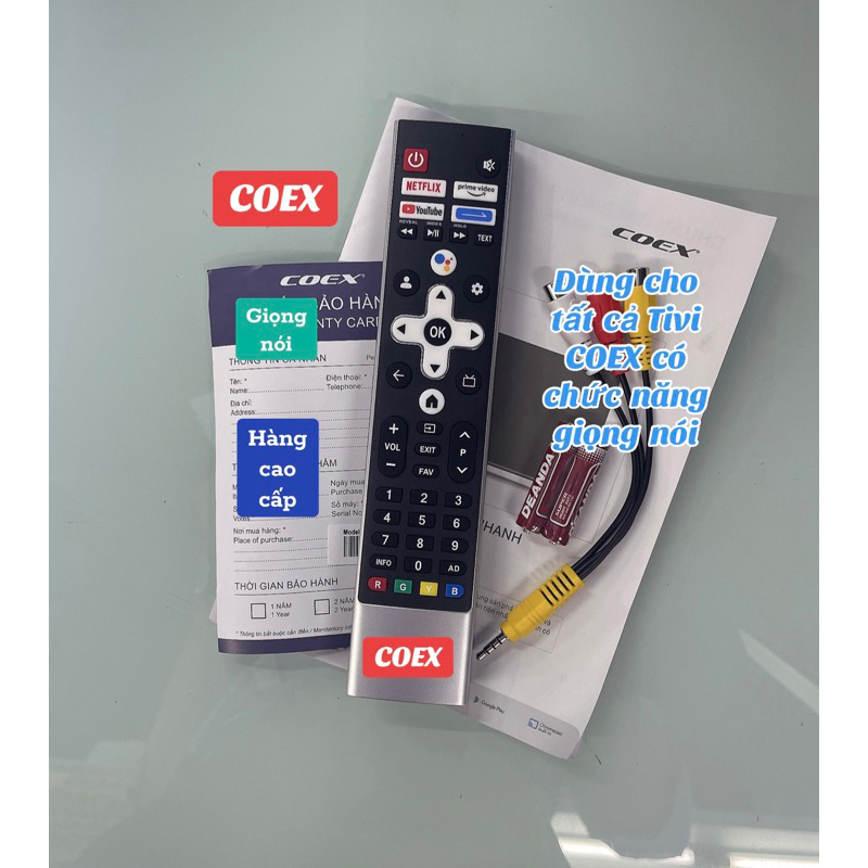 Remote Điều khiển Tivi COEX hàng cao cấp( Dùng chung tất cả Tivi COEX)