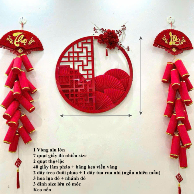 Set Vật Liệu Làm Phông Nền Trang Trí Tết SET06