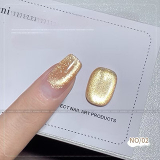 Sơn gel mắt mèo kim cương ánh vàng lẻ( Lưu ý : Ánh mắt mèo sáng nên chỉ sơn lớp mỏng để lêm chuẩn màu)