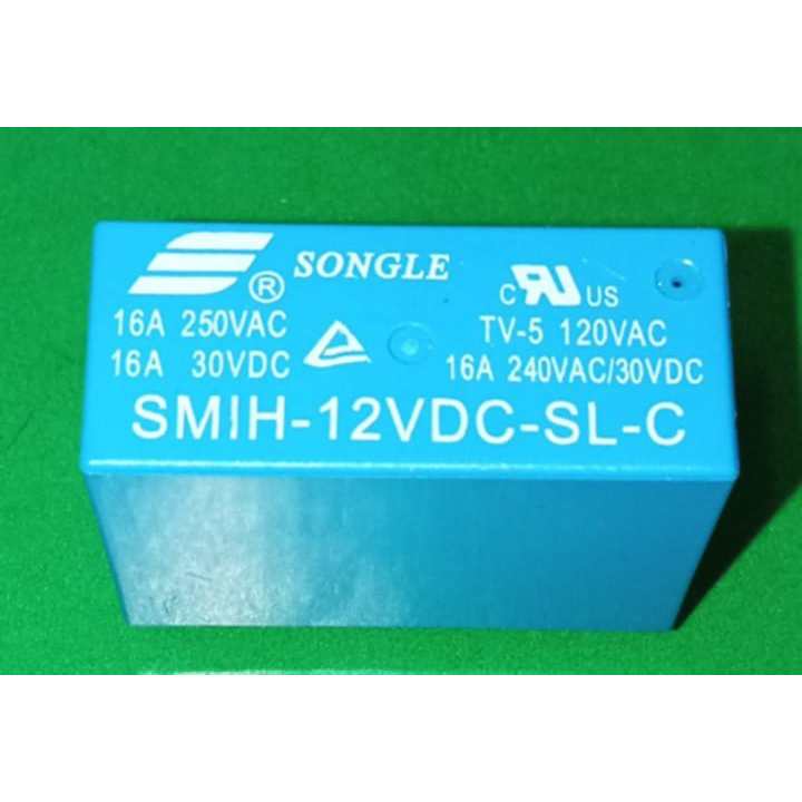 Rơle 12V-16A - 8 chân xanh (chân chung)