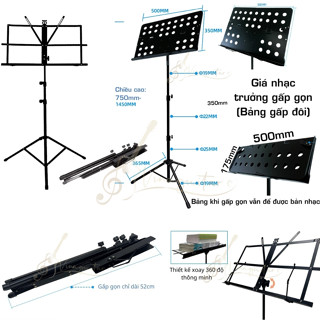Giá để sách nhạc bản nhạc học đàn guitar piano orgran catalog có thể gấp gọn như ảnh nhiều loại - giá nhạc trưởng
