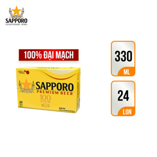 GIAO HỎA TỐC - Thùng beer Sapporo Premium 100 - lon 330ml