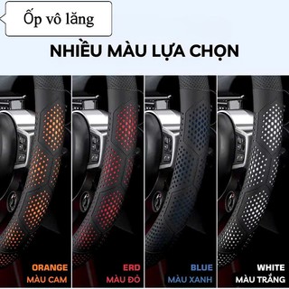 Bọc Vô Lăng Ô Tô 3D Da Nappa Dành Cho Ô Cao Cấp Siêu Mỏng Thiết Kế Kiểu Dáng Lỗ Thoát Khí Chống Trơn Trượt Cho Oto