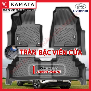 Thảm lót sàn ô tô Hyundai Tucson 2015-2025 đúc nguyên khối TPV ( 1 bộ/3 tấm) KAMATA