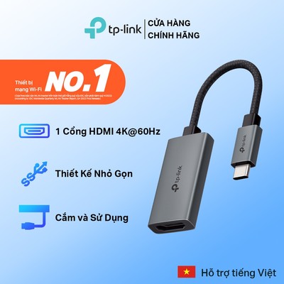 [Hỏa tốc] Bộ Chuyển Đổi USB Type-C Sang HDMI TP-Link UA520C - Hỗ Trợ 4K@60Hz, Tương Thích Đa Dạng