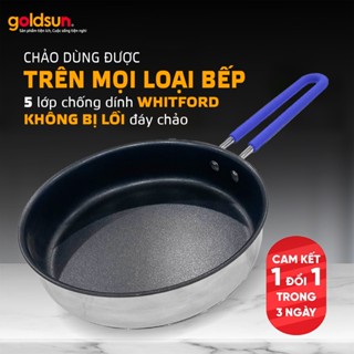 Chảo Inox Chống Dính  Goldsun GPA1402- dùng được cho mọi loại bếp.