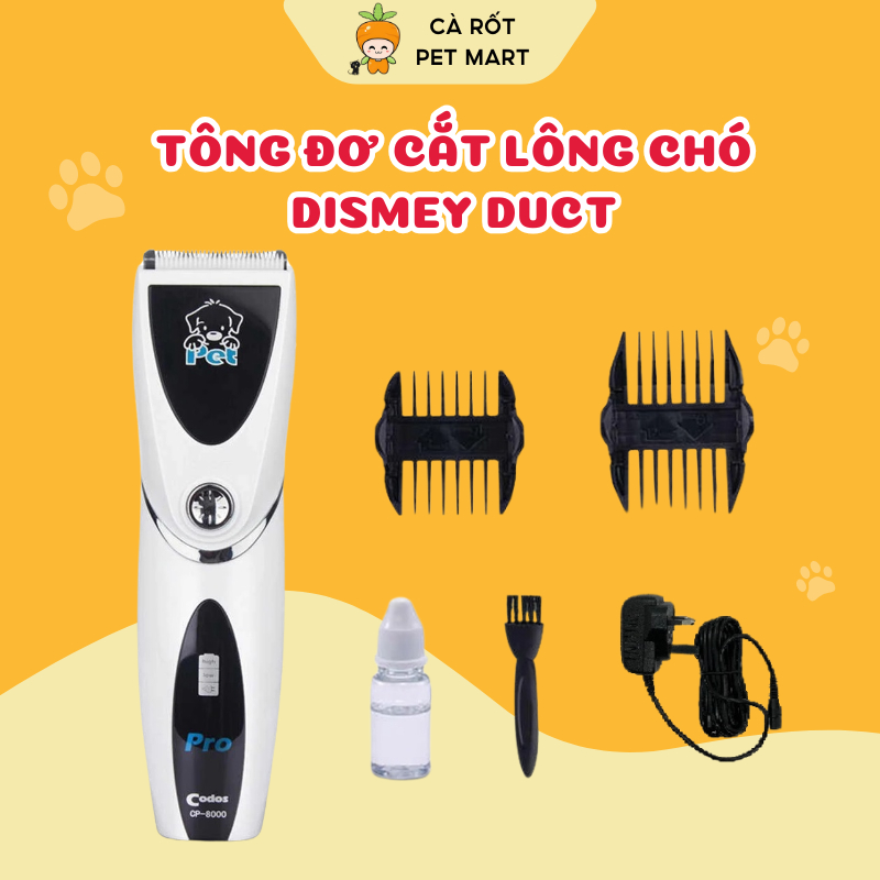 Tông đơ cắt lông chó Dismey Duct CP-6800- Cà rốt pet mart