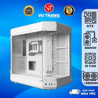 Vỏ case máy tính Bể Cá Infinity Aqua Premium ATX Kính Cường Lực Màu Trắng