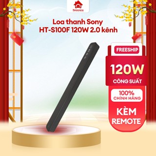 Loa thanh Sony HT-S100F 120W 2.0 kênh, điều khiển cảm ứng kèm remote Hàng Chính Hãng Mới 100%