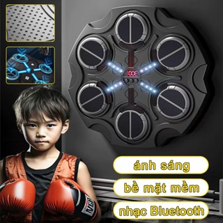 Máy Đấm Bốc Treo Tường cho trẻ em Để dùng trong nhà Đồ chơi boxing điện tử theo nhạc đèn led kết nối bluetooth