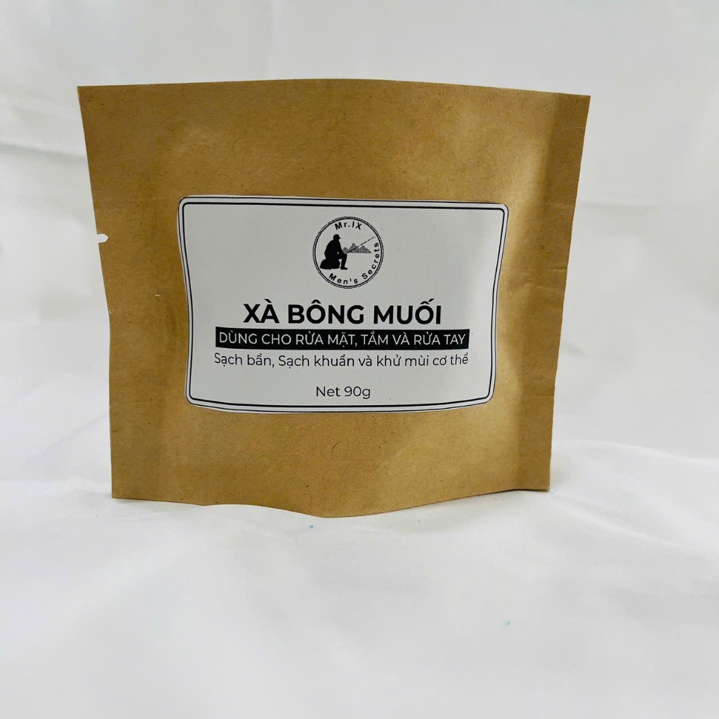 Xà Bông Muối Mr NINE Giúp sạch khuẩn, khử mùi cơ thể túi 90g