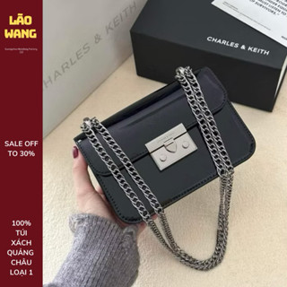  Túi xách nữ đinh tết CNK da bóng sz18 