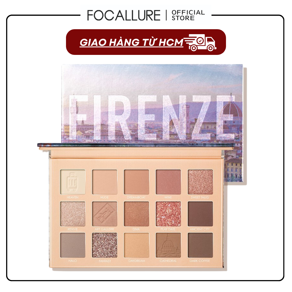  Bảng Phấn Mắt Focallure 15 Màu Tông Trang Điểm Tự Nhiên Cho Mắt Lâu Trôi 17.25g 