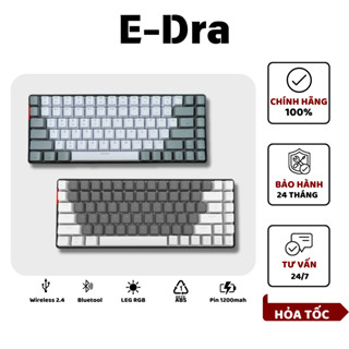  Bàn phím cơ E-Dra EK384 LEG RGB trang bị 3 Mode  Wireless   Bluetooth   Type C  - Bảo Hành 24 Tháng 