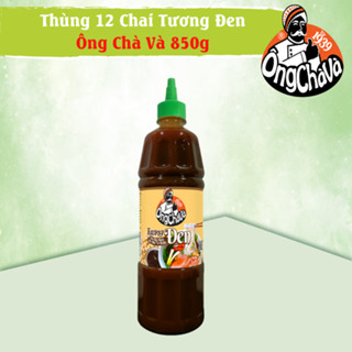 Thùng 12 Chai Tương Đen 850g Ông Chà Và Tiện Lợi Tiết Kiệm Thích Hợp Nhà Hàng Quán Ăn