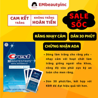 [HỘP FULL] Miếng dán trắng răng Crest 3D Whitestrips Mỹ