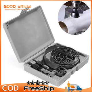 Mũi khoan đục gỗ - Bộ khoét lỗ tròn 13 kích thước vành khoét dùng cho bề mặt thạch cao và gỗ , nhựa