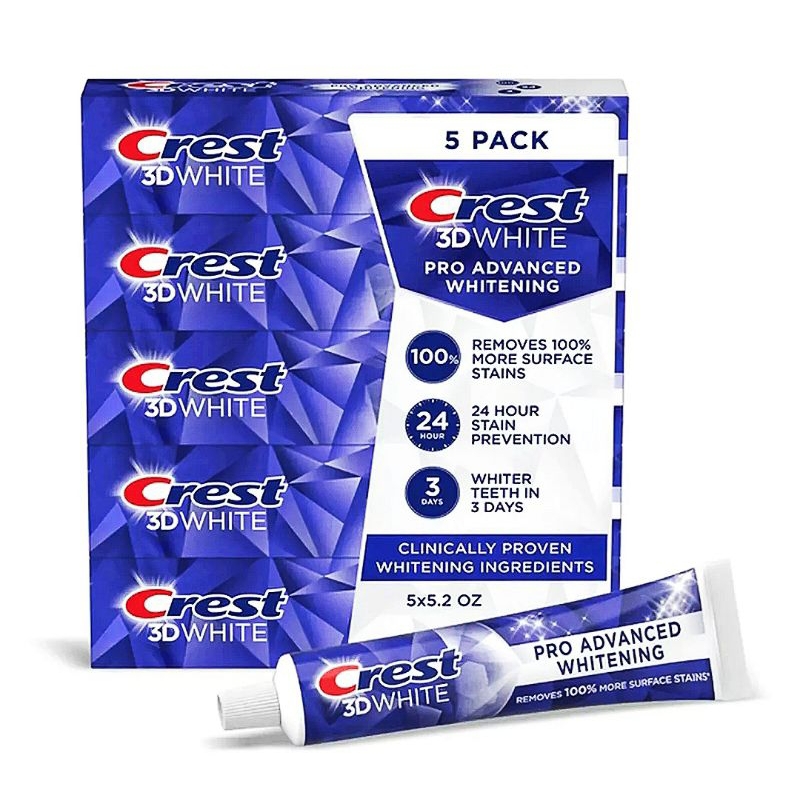 Kem Đánh Răng Crest  3D WHITE 147g nhập khẩu từ Mỹ . Crest 3d GUM anh WHITERNING 136g. HSD 3/29