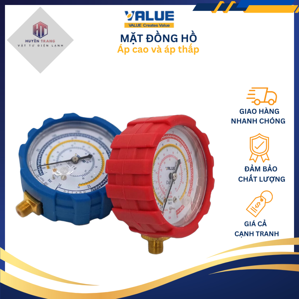 Mặt đồng hồ nạp gas Value hàng chính hãng