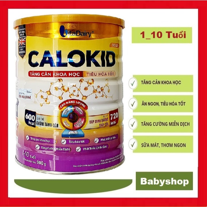 Sữa bột Calokid Gold 0+ 1+ 900g [Hạn Sử Dụng 2027]