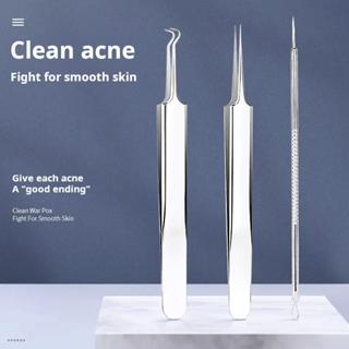 Bộ 3 Món Kim Mụn Siêu Sắc, Nhíp Loại Bỏ Mụn Kẹp Tế Bào Số 5, Dụng Cụ Hữu Ích Để Loại Bỏ Mụn Trứng Cá Và Loại Bỏ Mụn