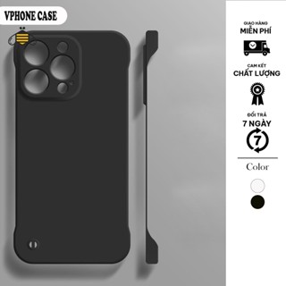 Ốp Lưng iPhone Nhám Siêu Mỏng PC Bảo Vệ Ống Kính Camera Cho iP 16/15/14/13/12/11 Pro/Max/Plus VPHONE CASE NM