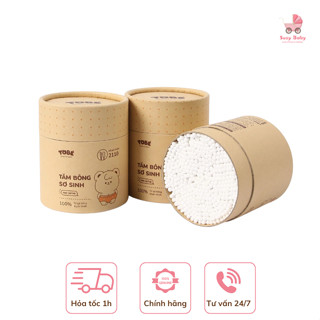 TOBÉ- Tăm bông tobé hai đầu an toàn cho bé sơ sinh hộp 400c, Suzy baby