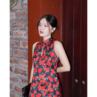 Váy Lụa Cổ Tàu Dáng Dài Ture Dress | FLANH