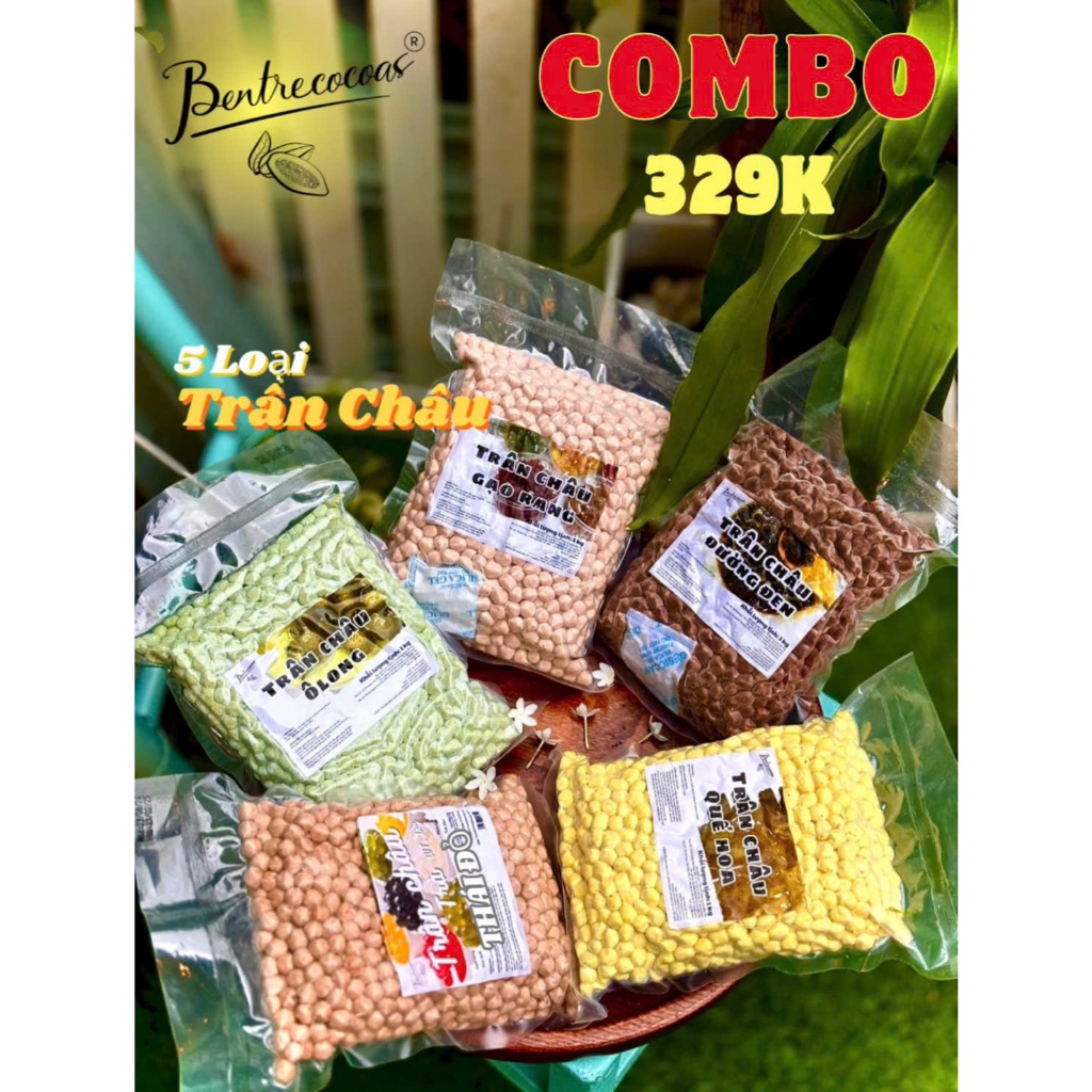 Trân châu 5 vị trà combo 5kg