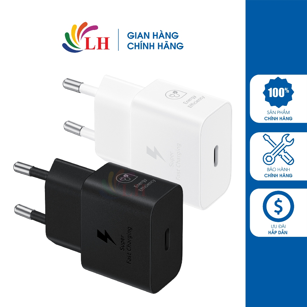 Cốc sạc Samsung Travel Adapter PD25W 1Type-C EP-T2510N - Hàng chính hãng