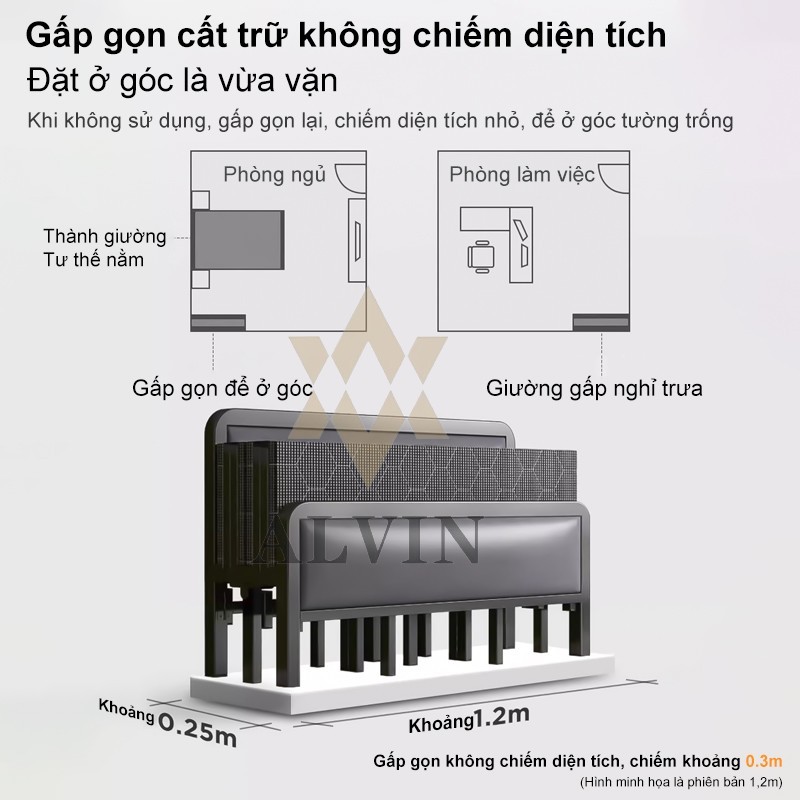 Giường gấp đơn gia đình - Giường sắt dành cho văn phòng, ký túc xá, nghỉ trưa dành cho người lớn | BigBuy360 - bigbuy360.vn