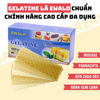  Lá Gelatin cao cấp nguyên liệu chính làm mousse cake pannacota bánh plan kem soup,... 