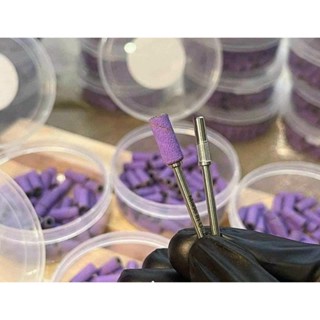 Đầu mài nhám mini tím #120 #240 đầu mài móng chân