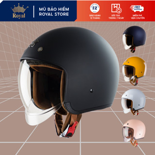 Mũ Bảo Hiểm 3/4 Royal M139 Chính Hãng, Nón Bảo Hiểm 3/4 Royal Kính Âm BH 12T