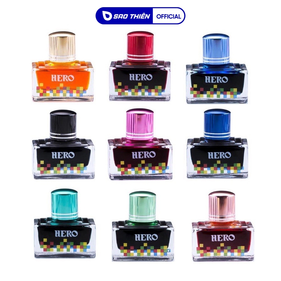 Mực Hero 40ml Cao Cấp không lắng cặn mực bút máy
