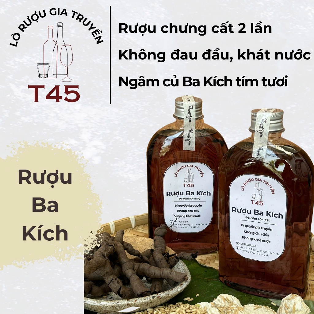 R.ươu Ba Kích tím T45 loại 1, nguyên chất