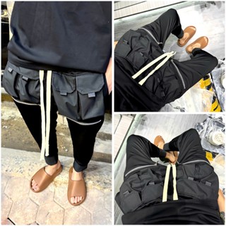  Quần Jogger Túi Hộp DSQ 1023 Đen Trơn Chất Liệu UMI Hàng Quảng Châu Phù Hợp Cho Nam 