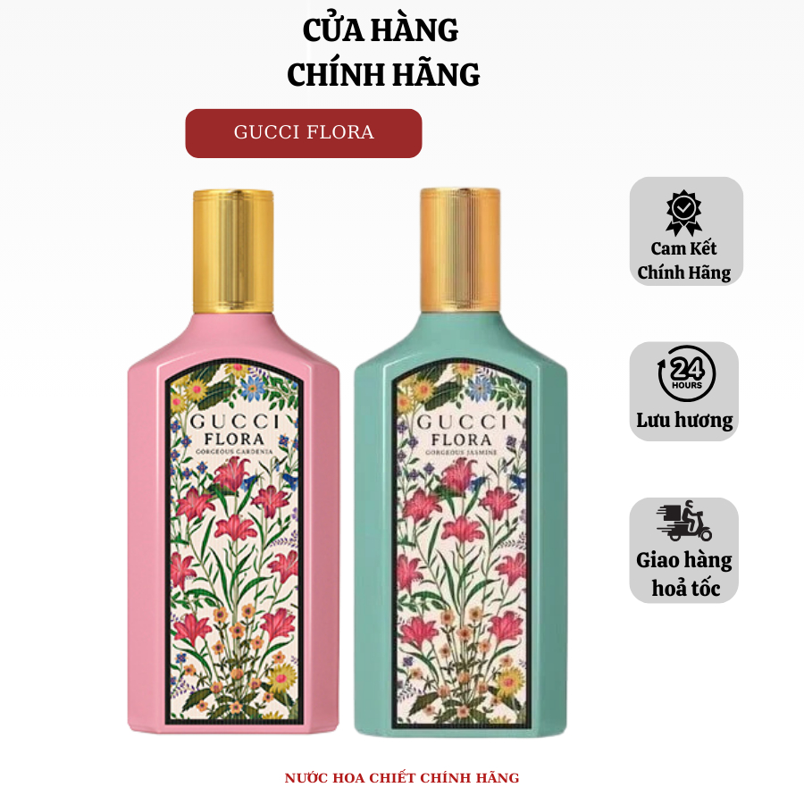 [ Chính Hãng ] Nước Hoa Nữ Flora Gorgeous Gardenia EDP 100ml Hương thơm sang trọng quyến rũ | Full Box | Tom Perfume