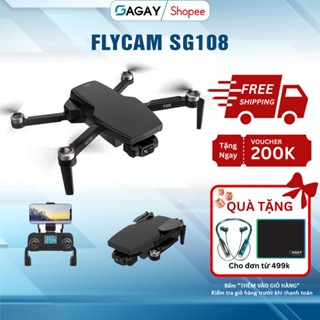 Flycam Sg108 pro camera kép 4k, flycam động cơ không chổi than định vị gps, dung lượng pin 30 phút gagay  GD892
