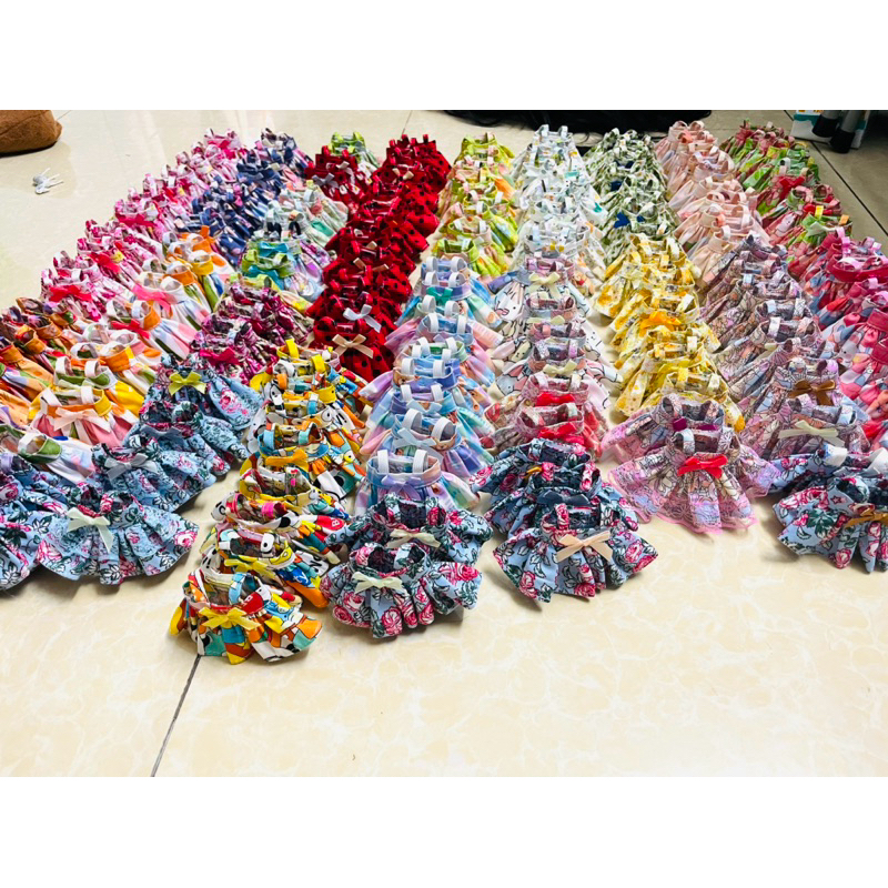 [ Phụ Kiện Búp Bê ] combo 10 đầm váy búp bê 5inch