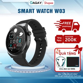 Đồng hồ thông minh Smart Watch W03 Pro, đồng hồ thể thao điện tử theo dõi sức khoẻ, công nghệ cao GAGAY