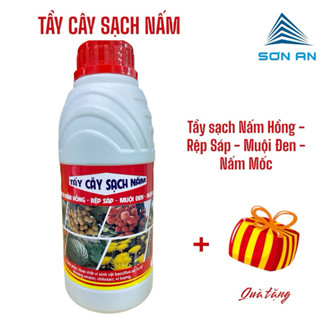Chế phẩm vi sinh Tribi hiệu TẨY CÂY SẠCH NẤM tẩy sạch nấm hồng, rong rêu, muội đen, rệp sáp, nhện đỏ trên cây trồng +QT
