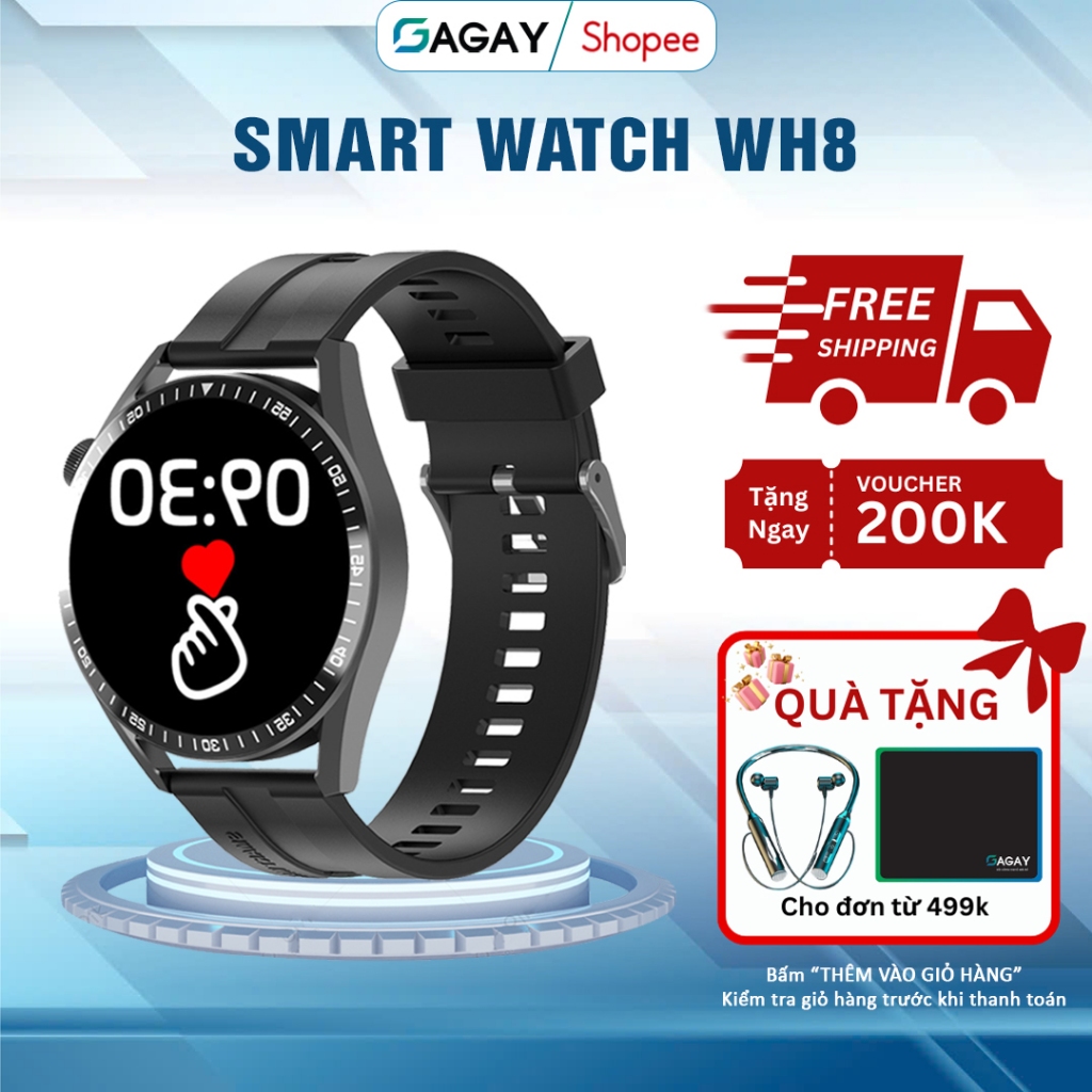 Đồng Hồ Thông Minh WH8 MAX Đồng Hồ Nghe Gọi Bluetooth Theo Dõi Sức Khỏe | BigBuy360 - bigbuy360.vn