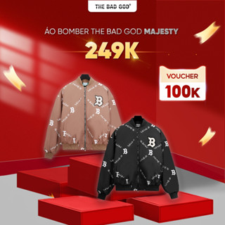  Áo Khoác Bomber Gió Trần Bông The Bad God Majesty Thu Đông Unisex 