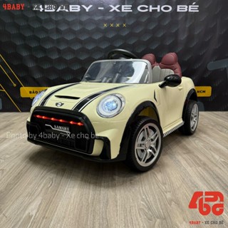 Xe ô tô điện trẻ em 4BABYVN Mini Couple SMT5688, đầy đủ chức năng còi nhạc đèn bluetooth