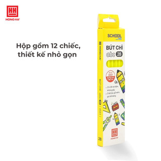  Bút chì gỗ 2B Hồng Hà dành cho học sinh, sinh viên - 3551