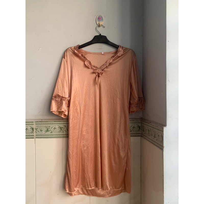 thanh lý đồ cá nhân váy đầm ngủ lụa 2hand