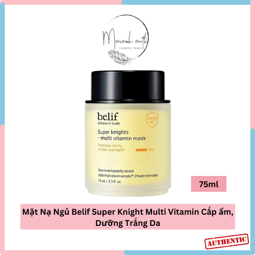 Mặt Nạ Ngủ Belif Super Knight Multi Vitamin Mask Mặt Nạ Belif Phục Hồi Da 75ml